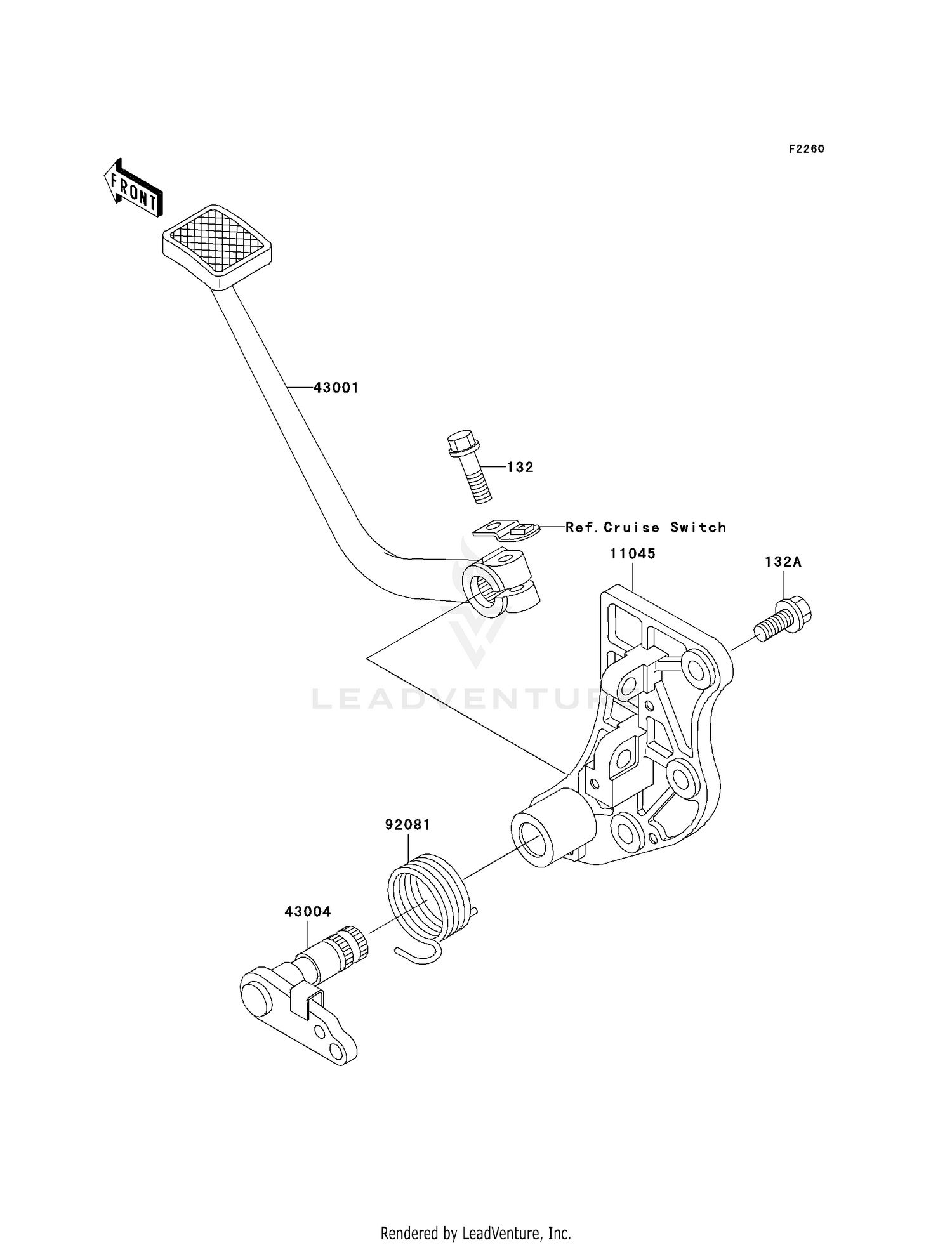 BRAKE PEDAL/TORQUE LINK