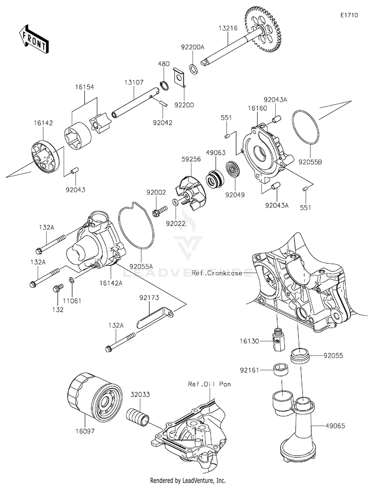 Oil Pump/Oil Filter Schematic