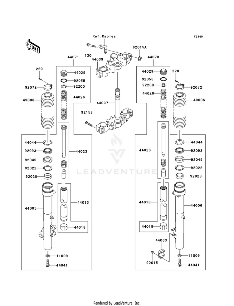 Front Fork Schematic