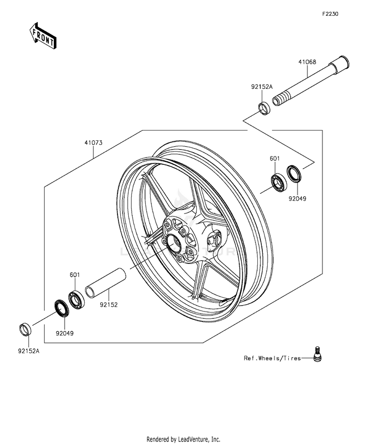 Front Hub Schematic