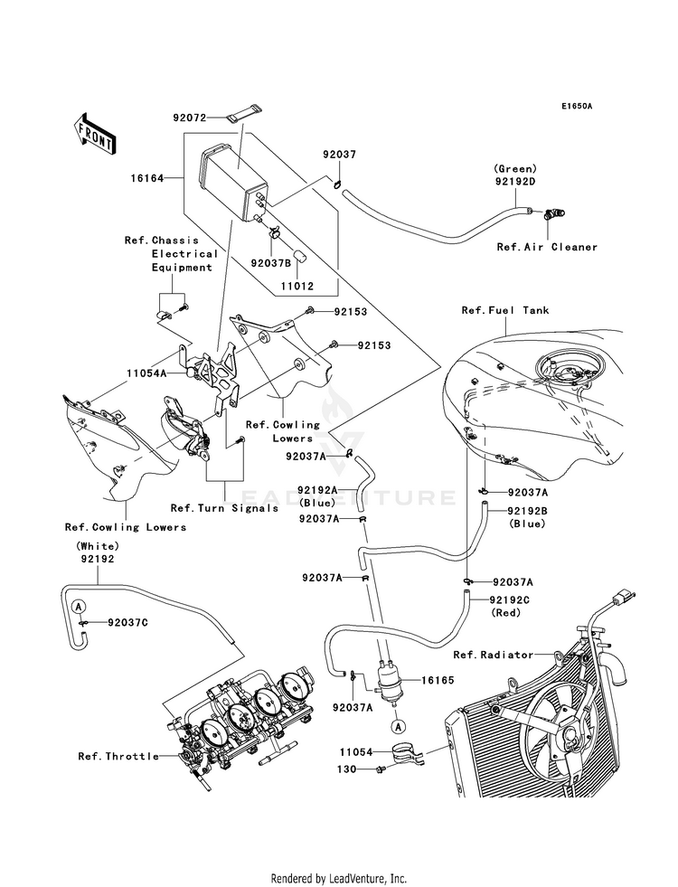 Fuel Evaporative System (P8f/P8fa)(Ca) Schematic
