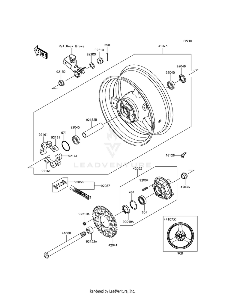 Rear Wheel/Chain Schematic