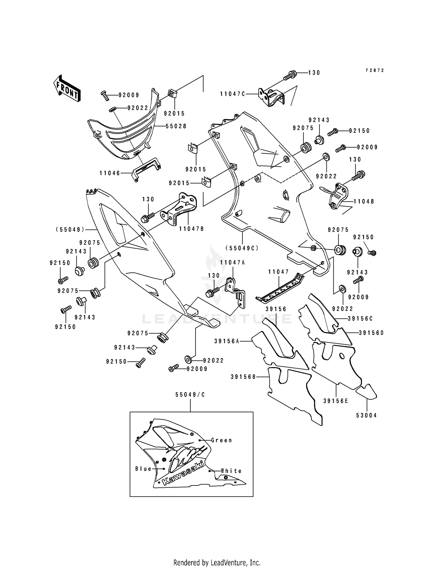 COWLING LOWERS (ZX750-M1)