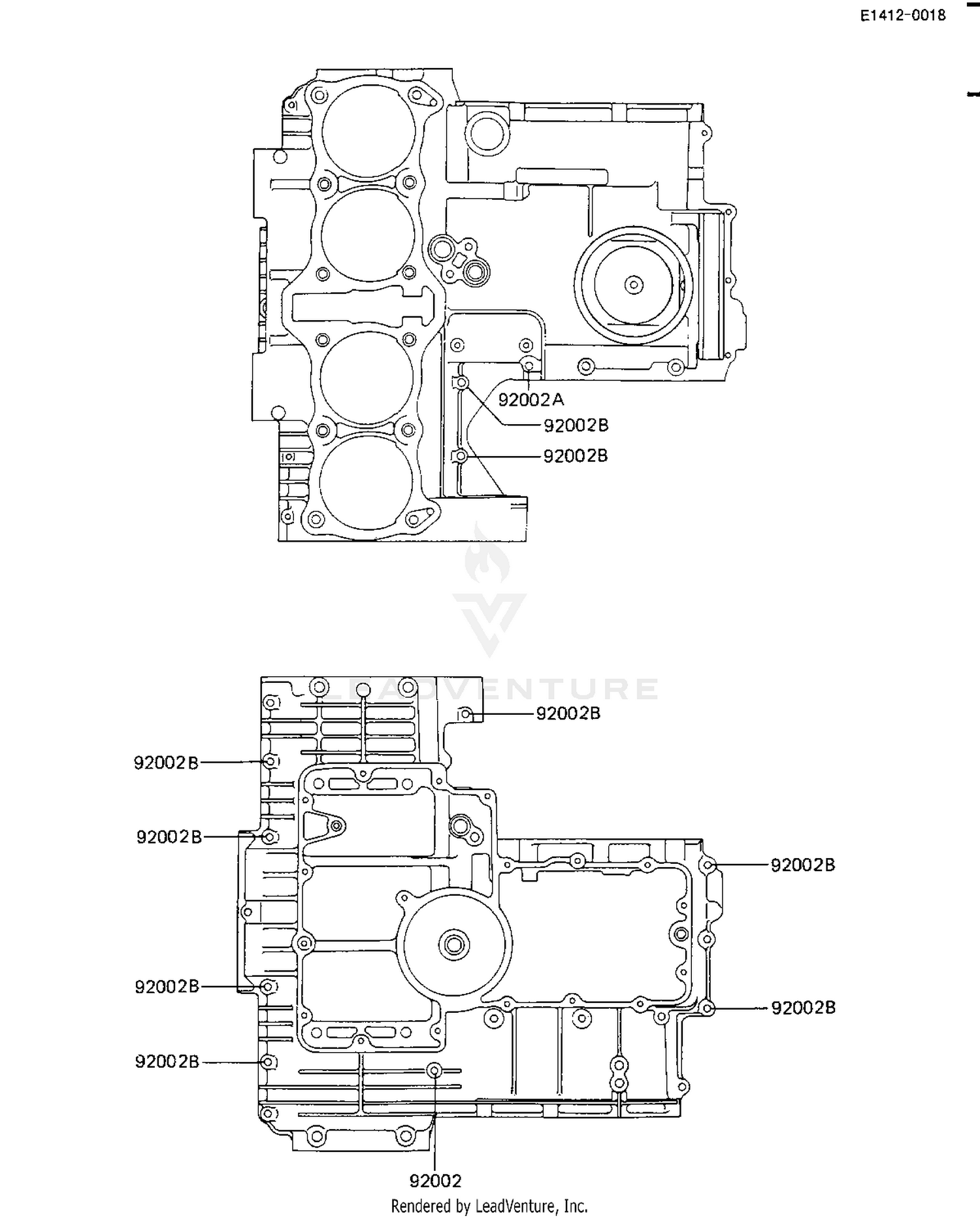 CRANKCASE BOLT & STUD PATTERN