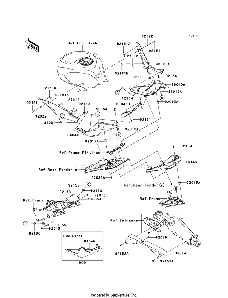 Side Covers/Chain Cover Schematic