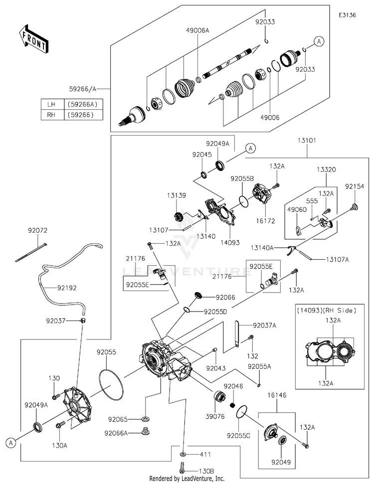 Drive Shaft-Front Schematic