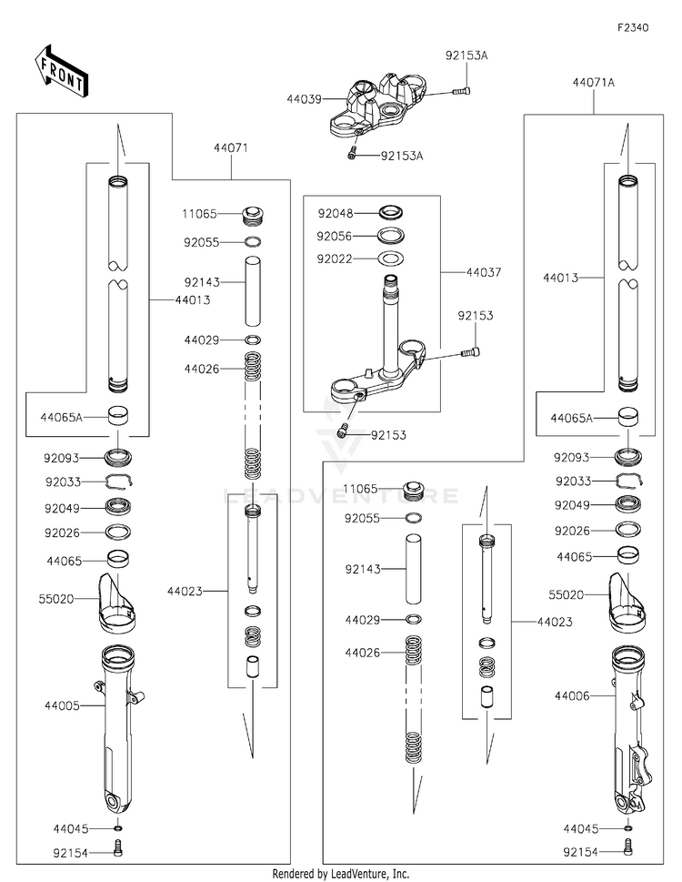 Front Fork Schematic