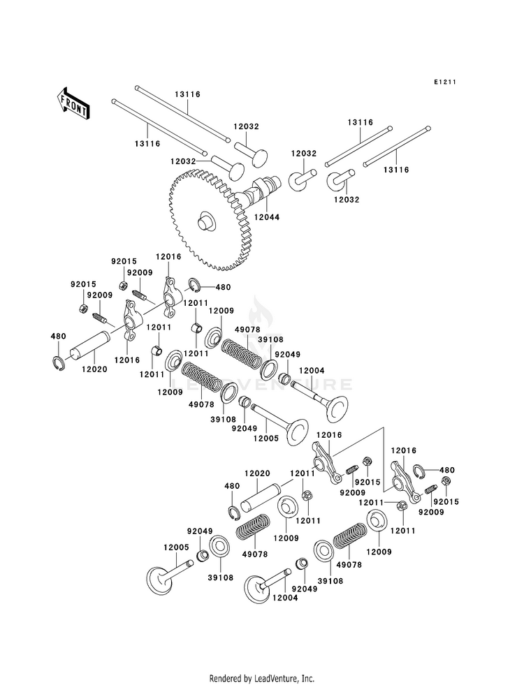 Valve(S)/Camshaft(S) Schematic