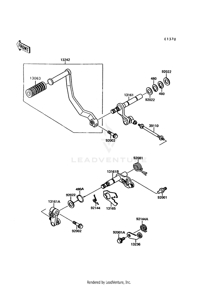 Gear Change Mechanism Schematic