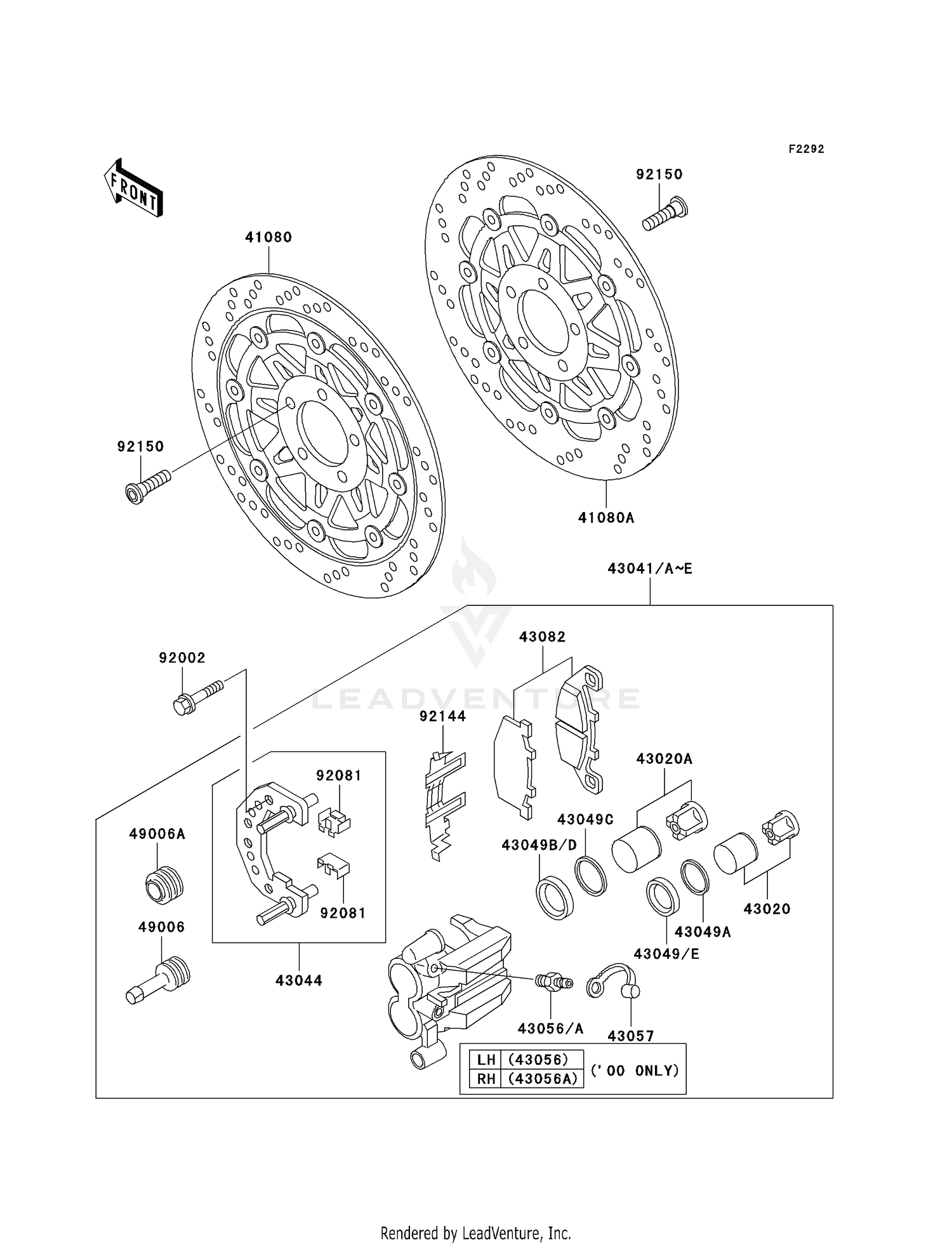 FRONT BRAKE (ZG1000-A15-A18)