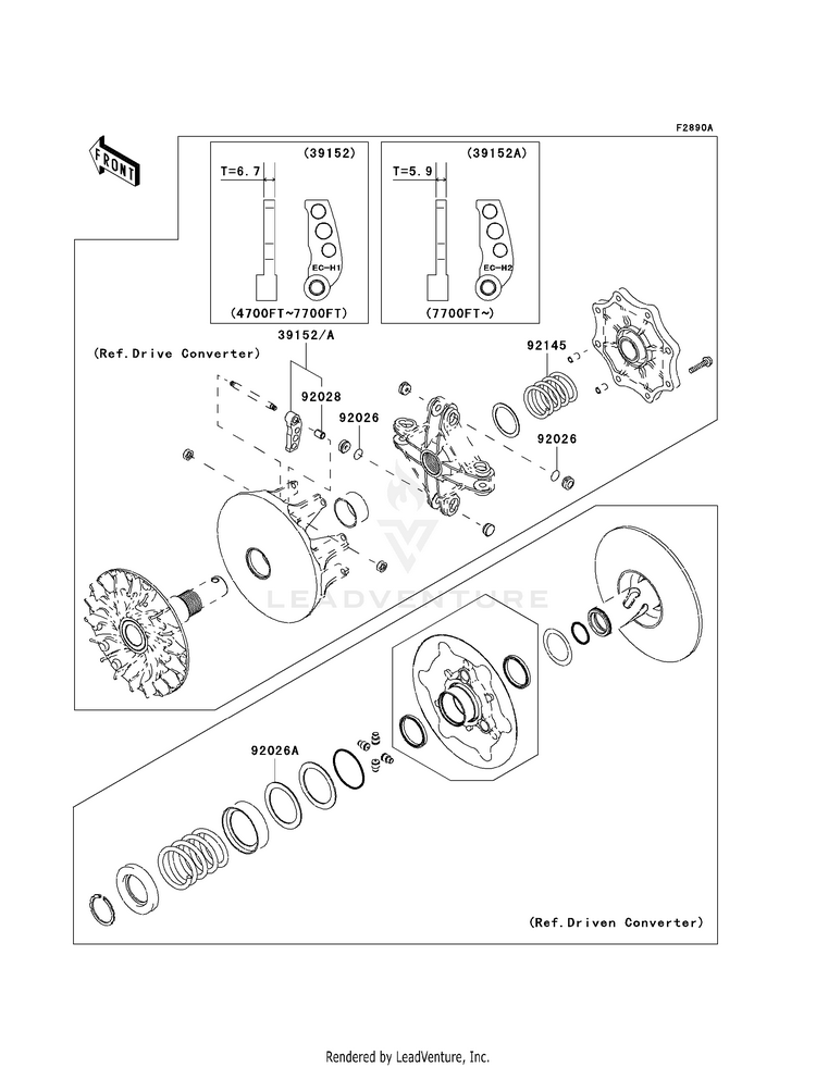 Optional Parts (Converter) KVF360AAF Prairie 360 4X4 (2010) Schematic