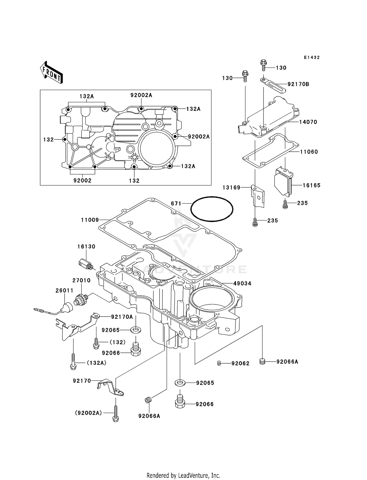 BREATHER COVER/OIL PAN