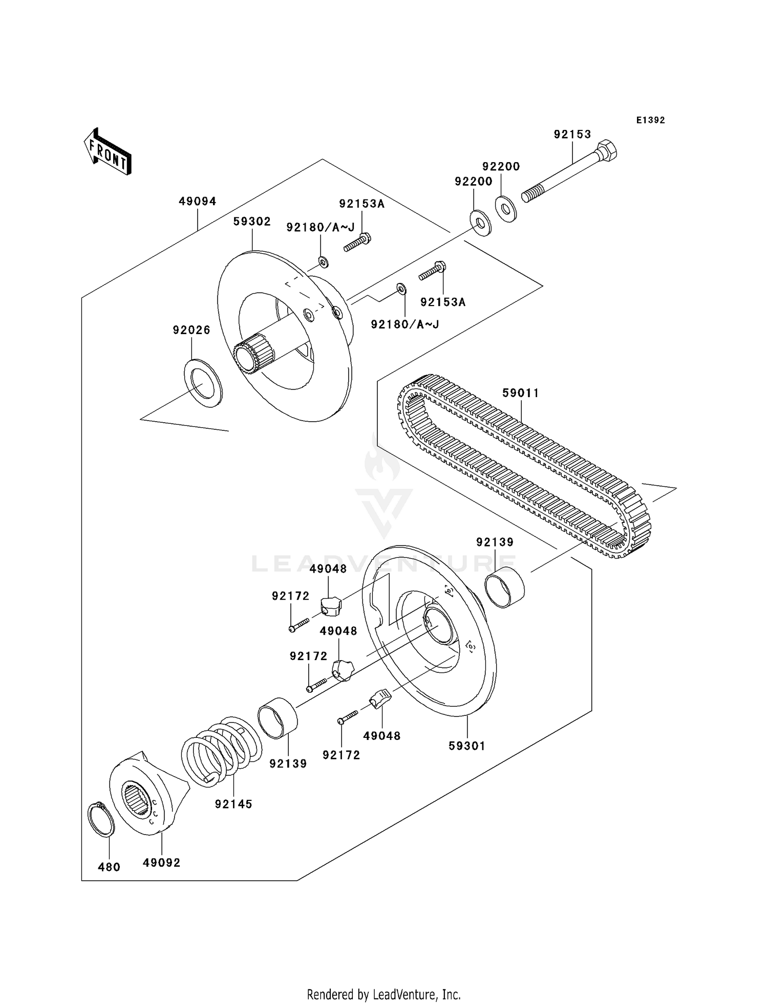 92180-0153 SHIM,T=1.4