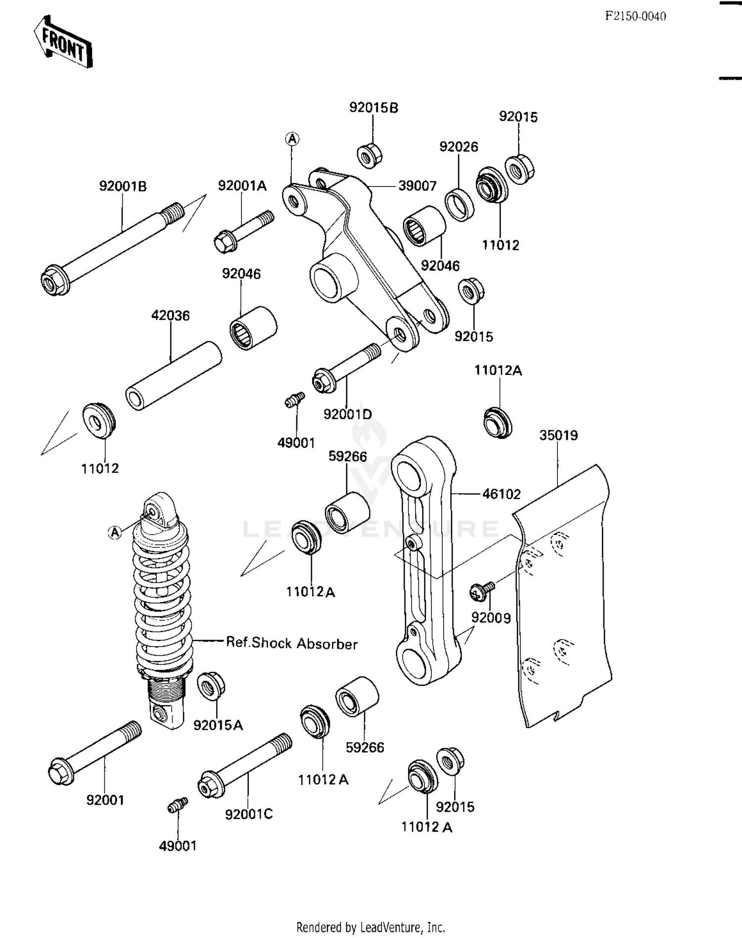 REAR SUSPENSION ('84 A2)