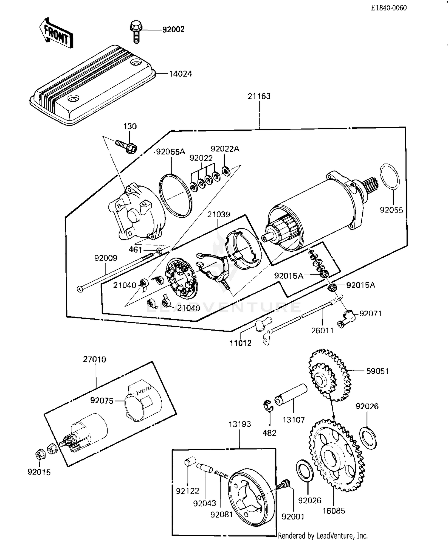 STARTER MOTOR/STARTER CLUTCH