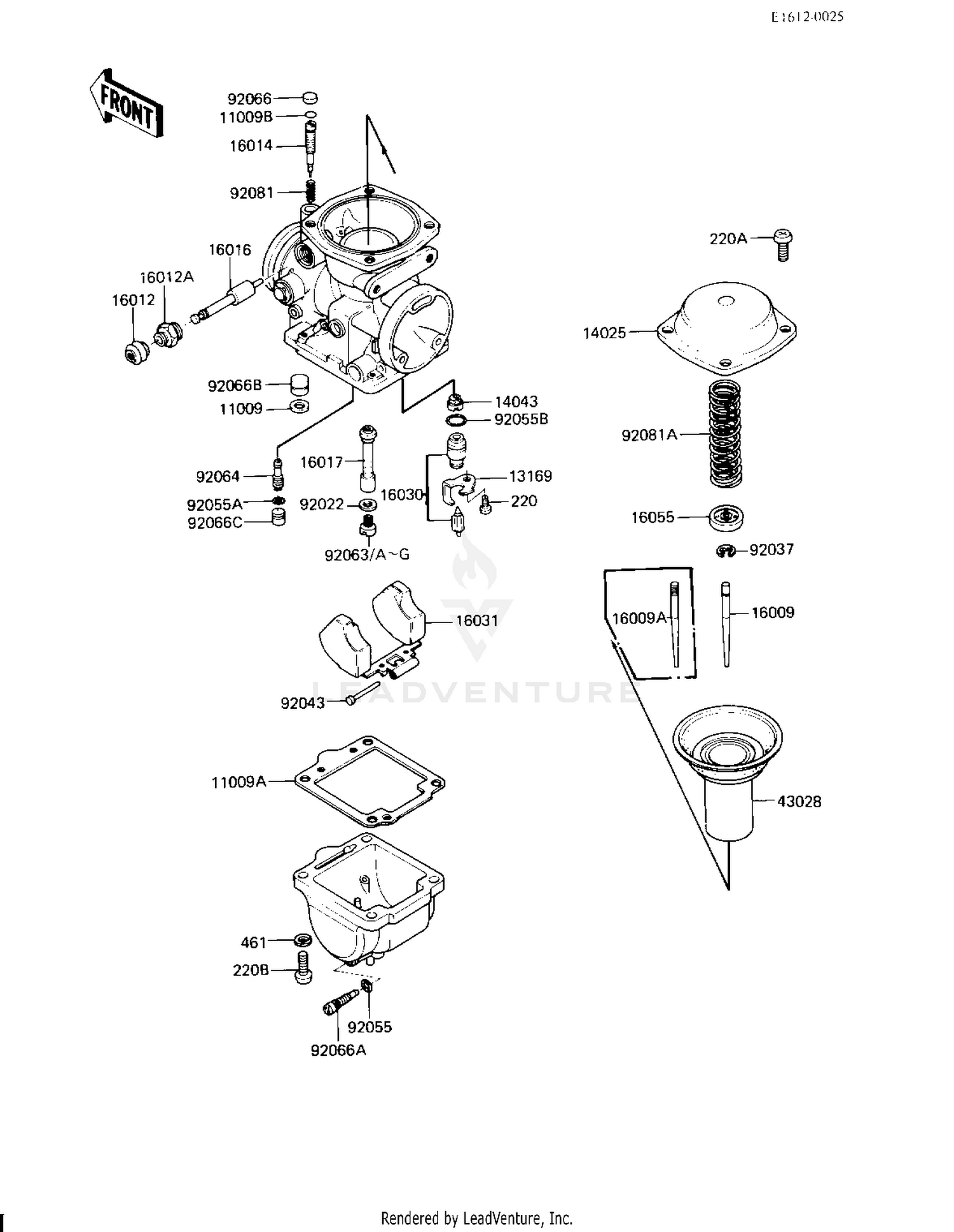 CARBURETOR PARTS ('83 H3)