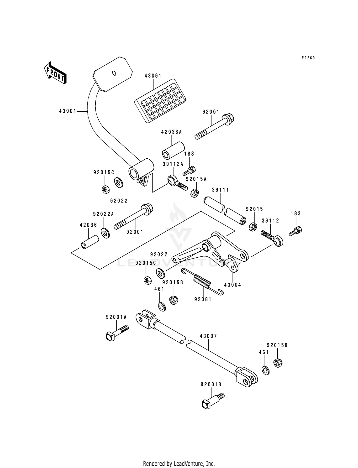 BRAKE PEDAL/TORQUE LINK