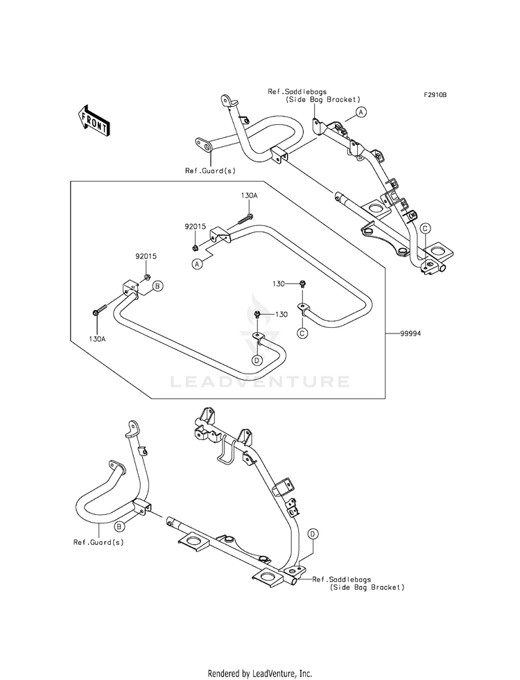 Accessory (Saddlebag Rails) Schematic