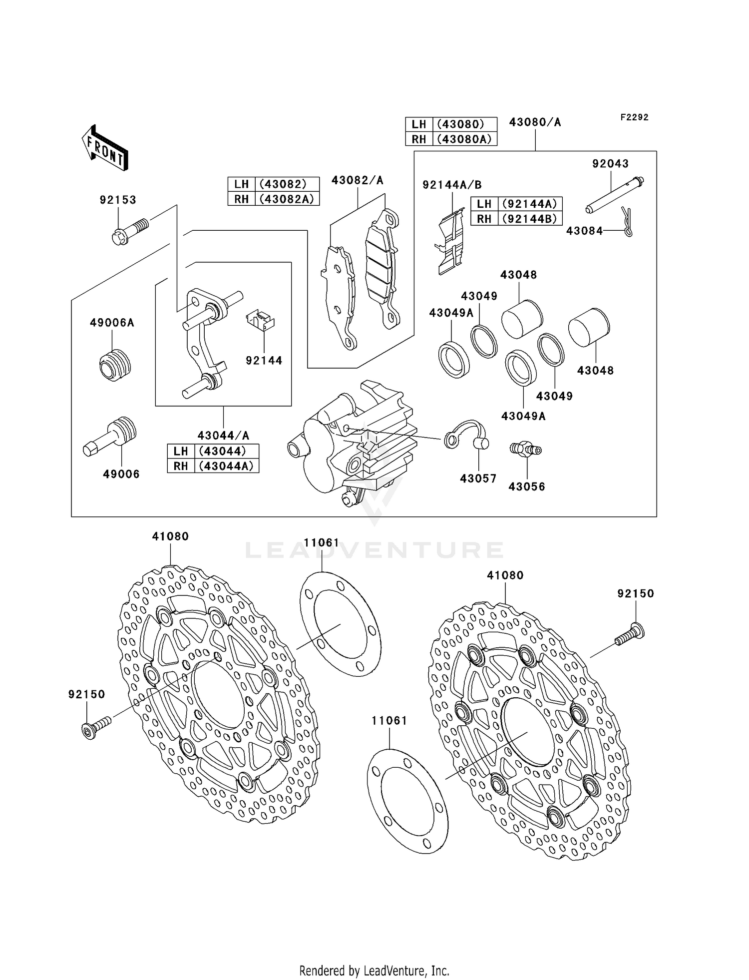 FRONT BRAKE (A7F/A8F)