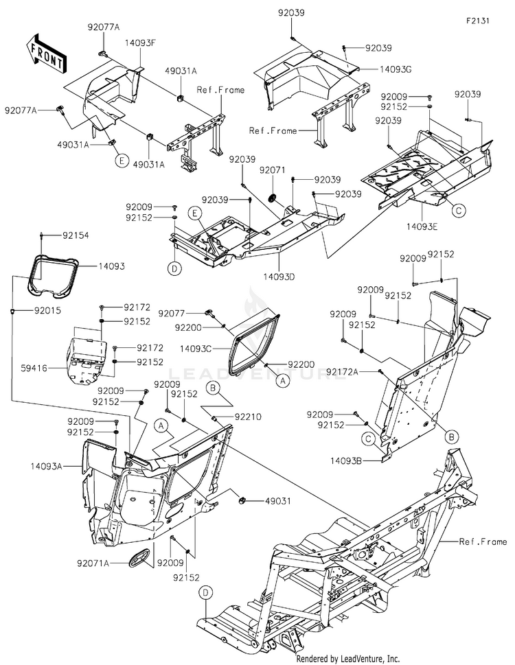 Frame Fittings(Rear) Schematic