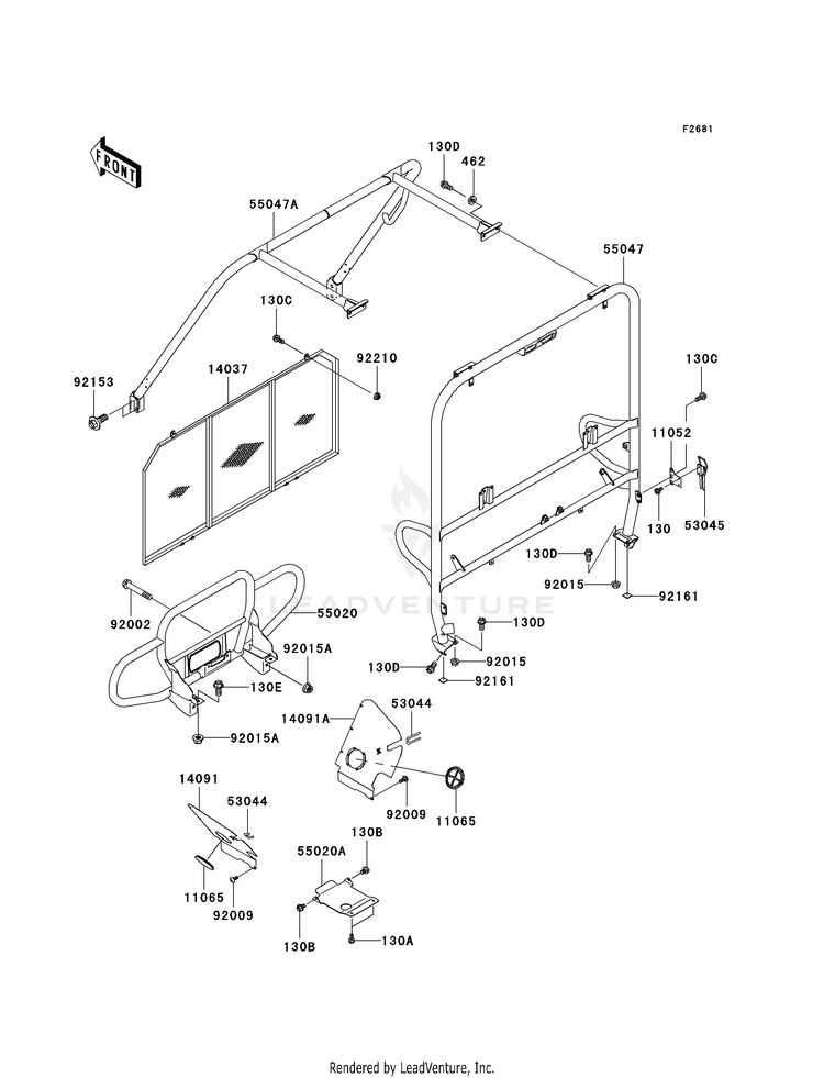 Guards/Cab Frame Schematic