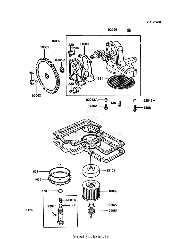 Oil Pump/Oil Filter Schematic