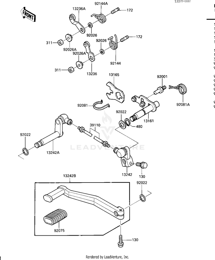 Gear Change Mechanism Schematic