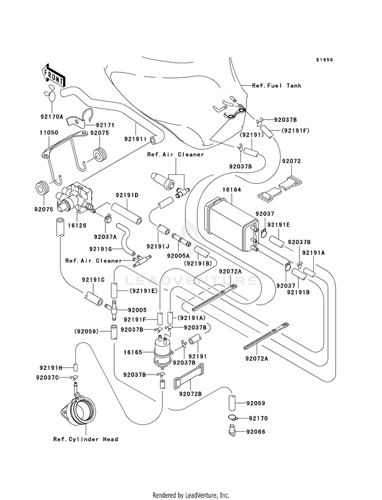 Fuel Evaporative System (Ca) Schematic