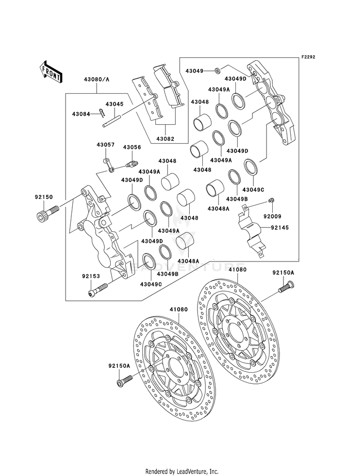 Front Brake (B1) Schematic