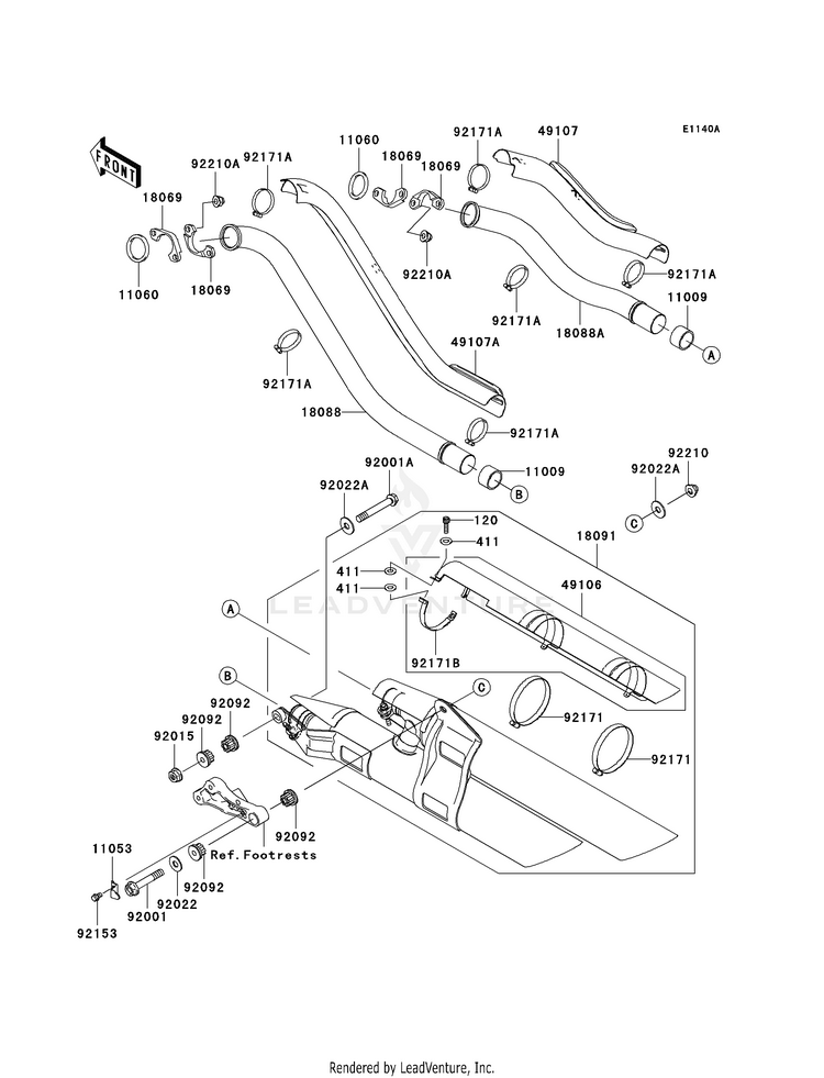 Muffler(S)(Jkbvnka1 4a010964-) Schematic