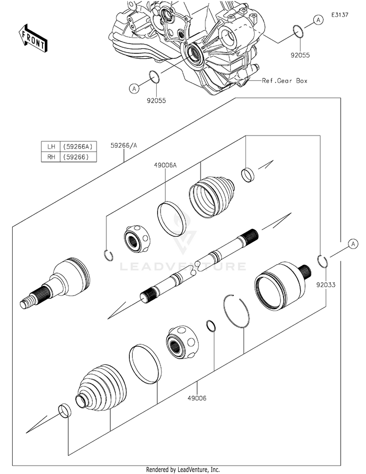 Drive Shaft-Rear Schematic