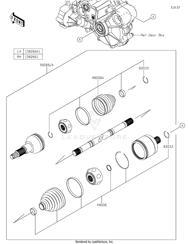 Drive Shaft-Rear Schematic