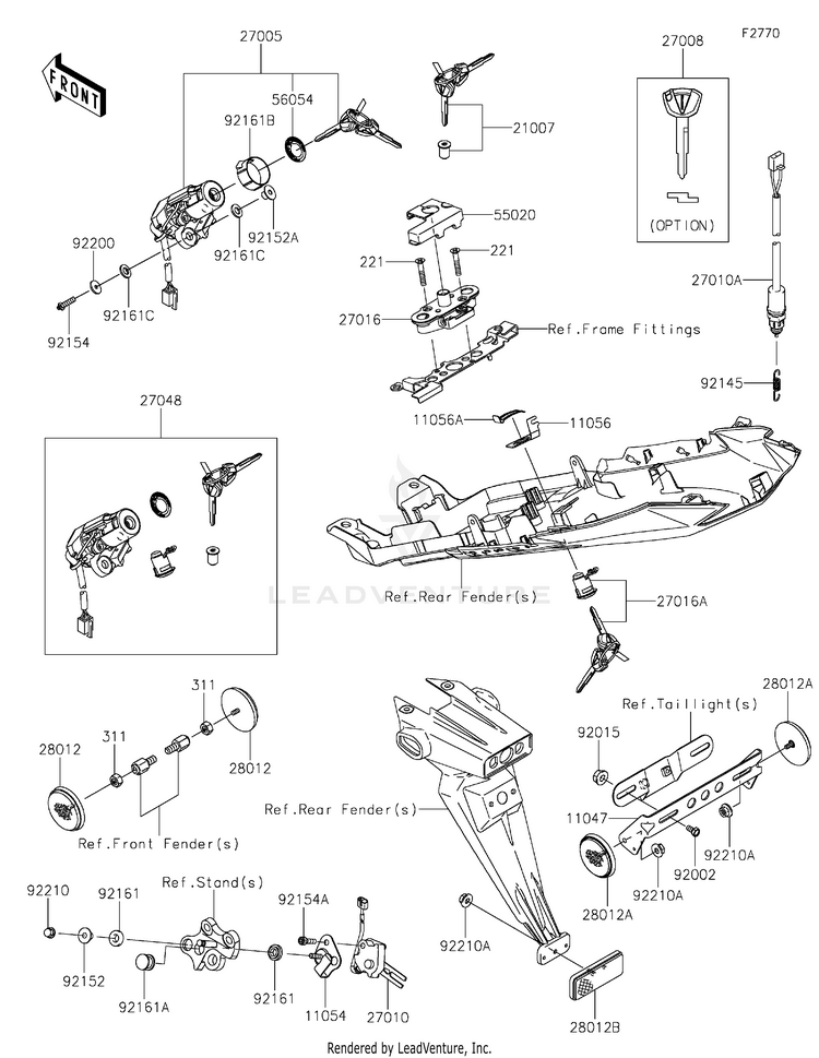 Ignition Switch/Locks/Reflectors Schematic