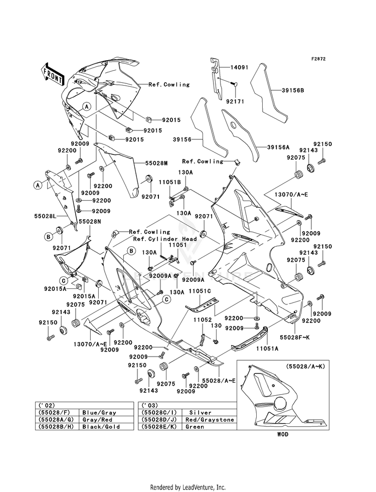 Cowling Lowers (B1/B2) Schematic