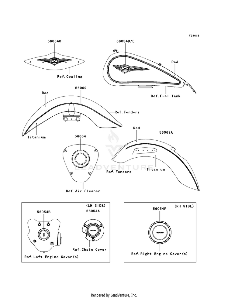 Decals (Red/Titanium)(Gaf) Schematic