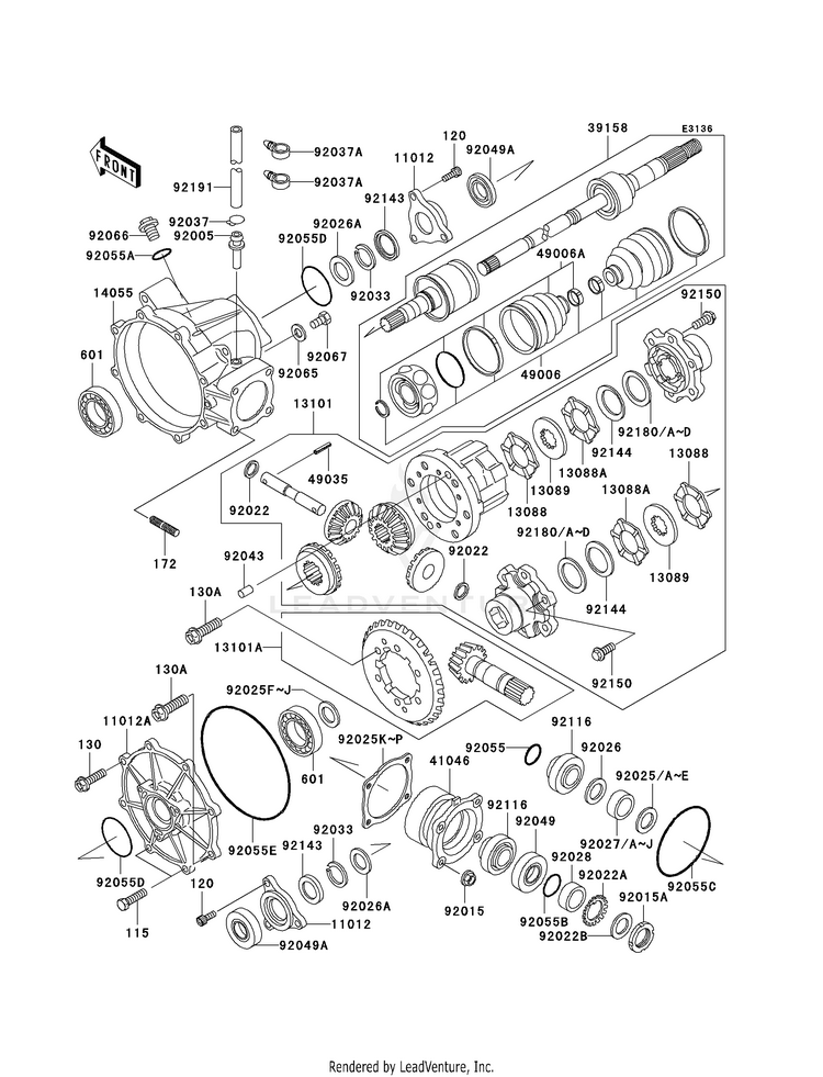 Drive Shaft-Front Schematic