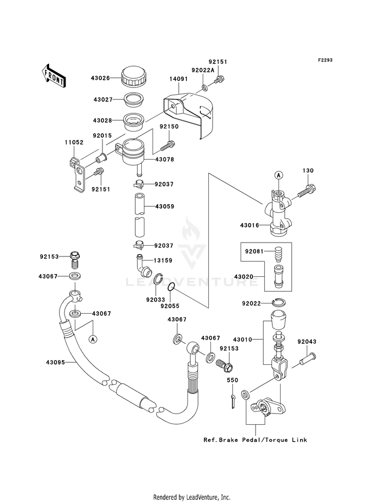 Rear Master Cylinder Schematic