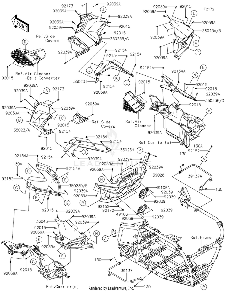 Rear Fender(S) Schematic