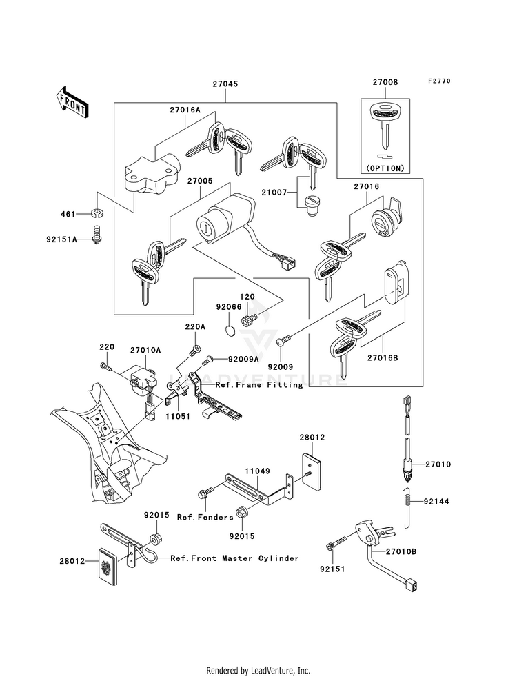 Ignition Switch/Locks/Reflectors Schematic