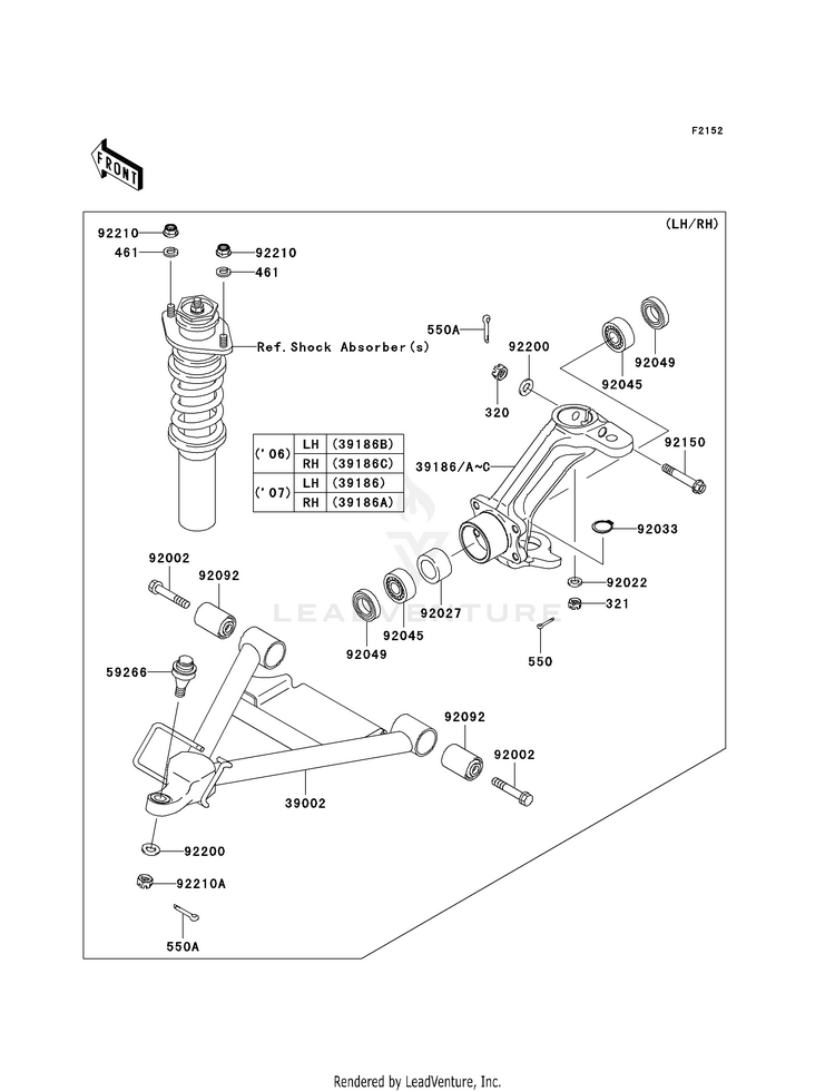 Front Suspension (K6f/K7f) Schematic