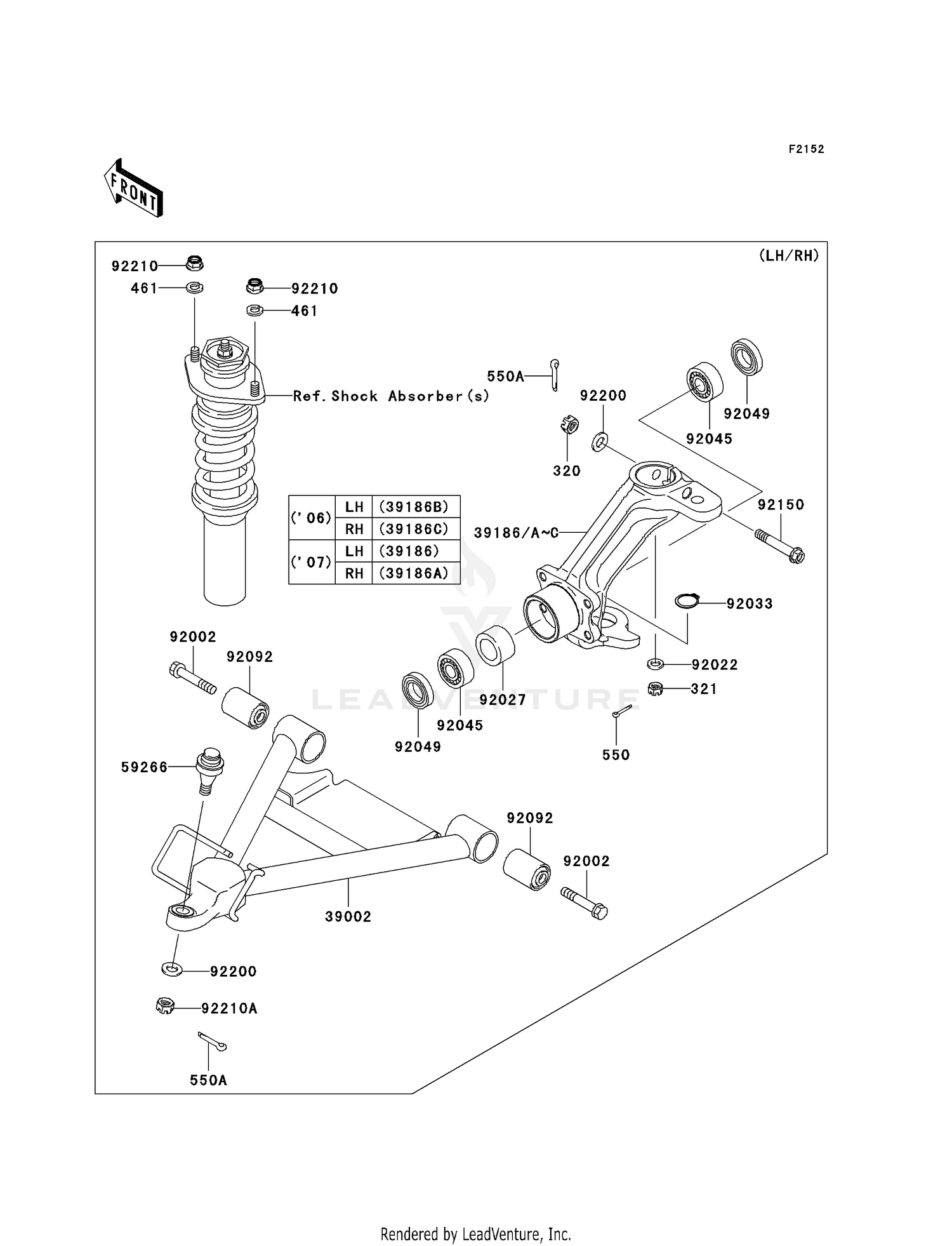FRONT SUSPENSION (J6F/J7F)
