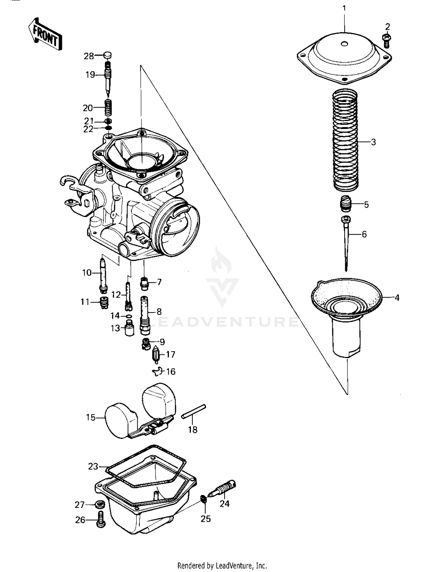 CARBURETOR PARTS ('80 A1)