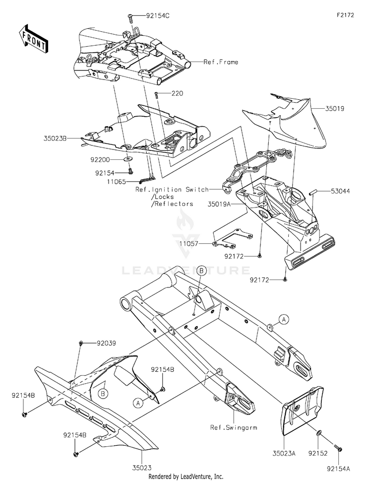 Rear Fender(S) Schematic