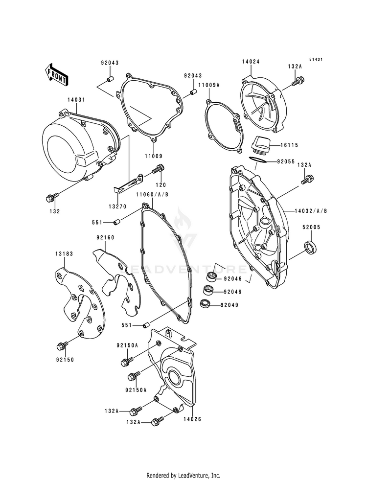 Engine Cover(S) Schematic