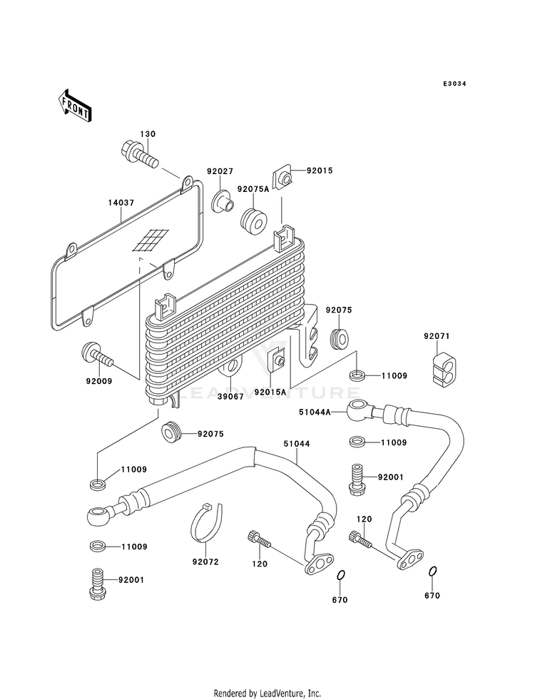 Oil Cooler Schematic