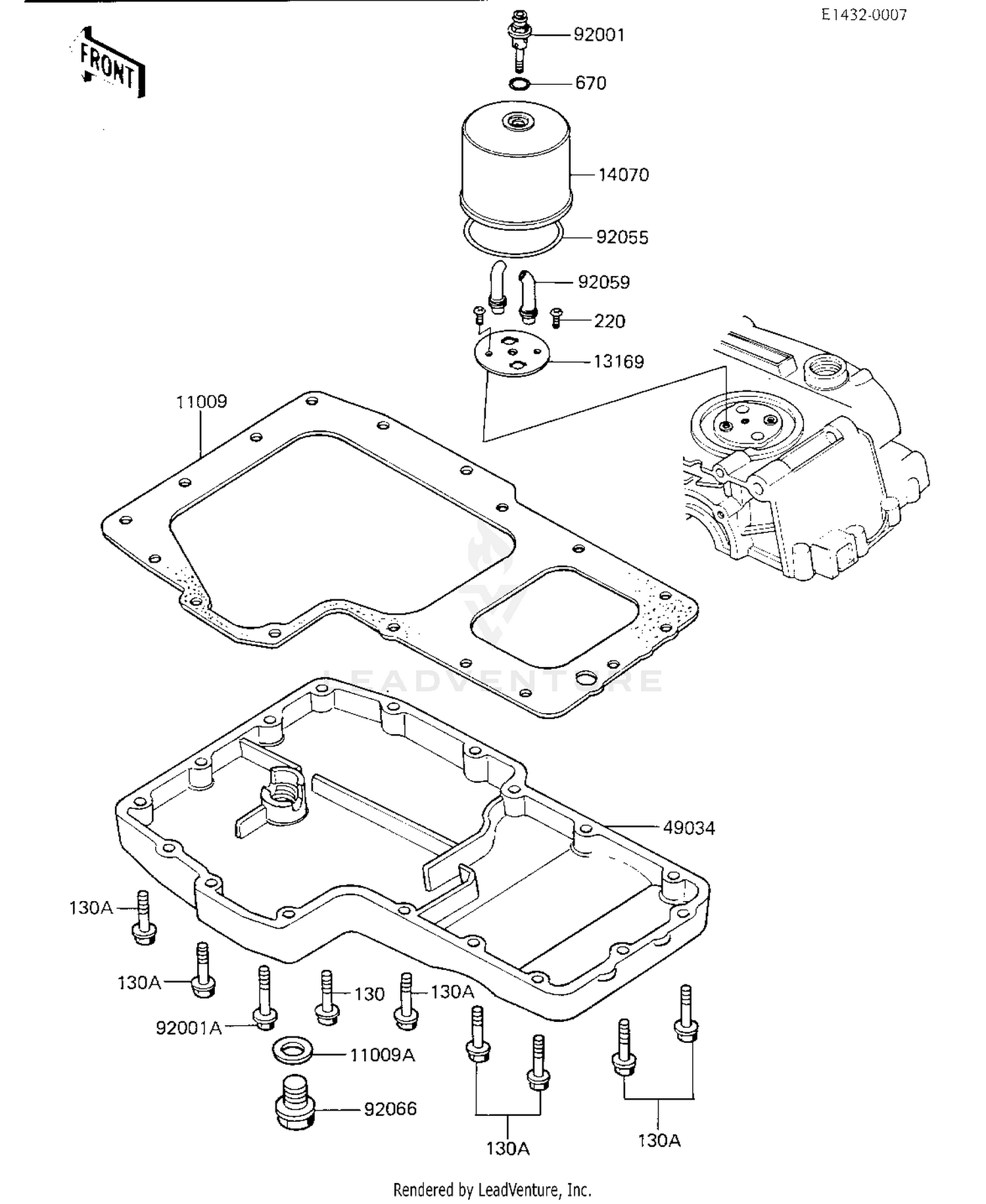 BREATHER COVER/OIL PAN