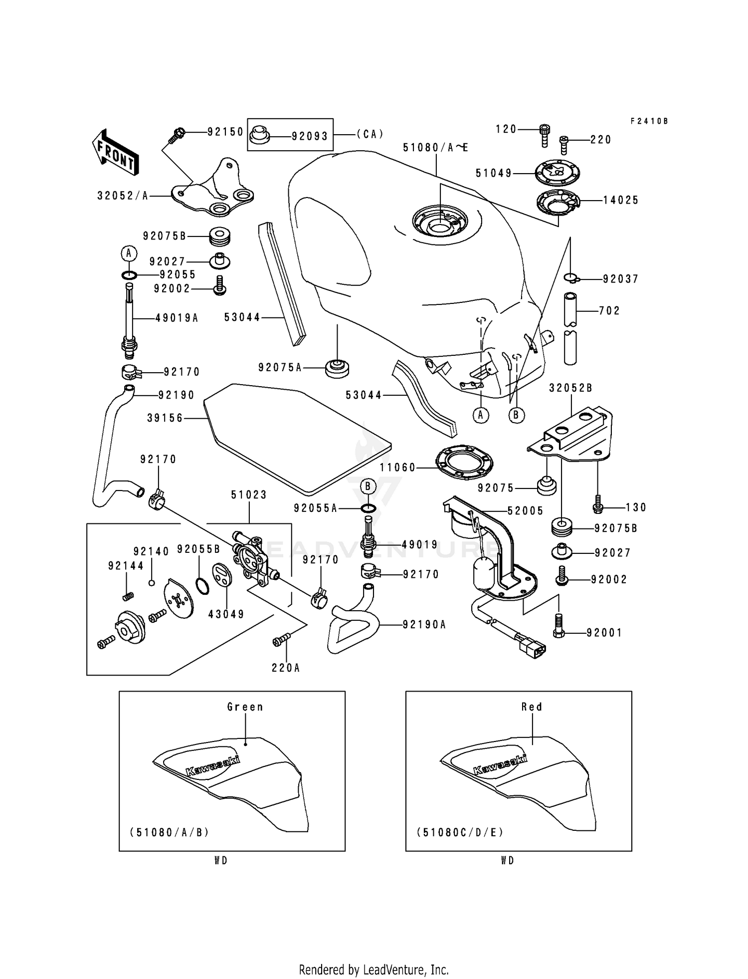 FUEL TANK (ZX600-E6)