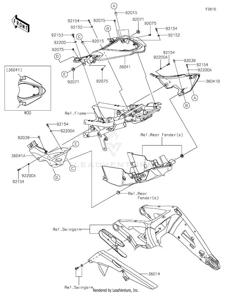Side Covers/Chain Cover Schematic