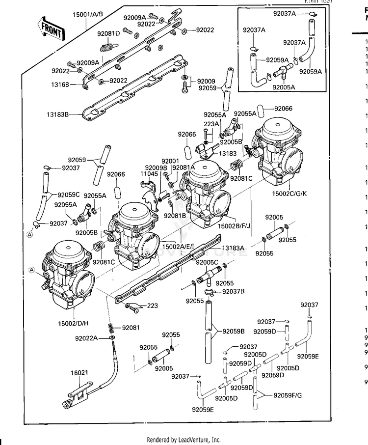 Carburetor Assy Schematic