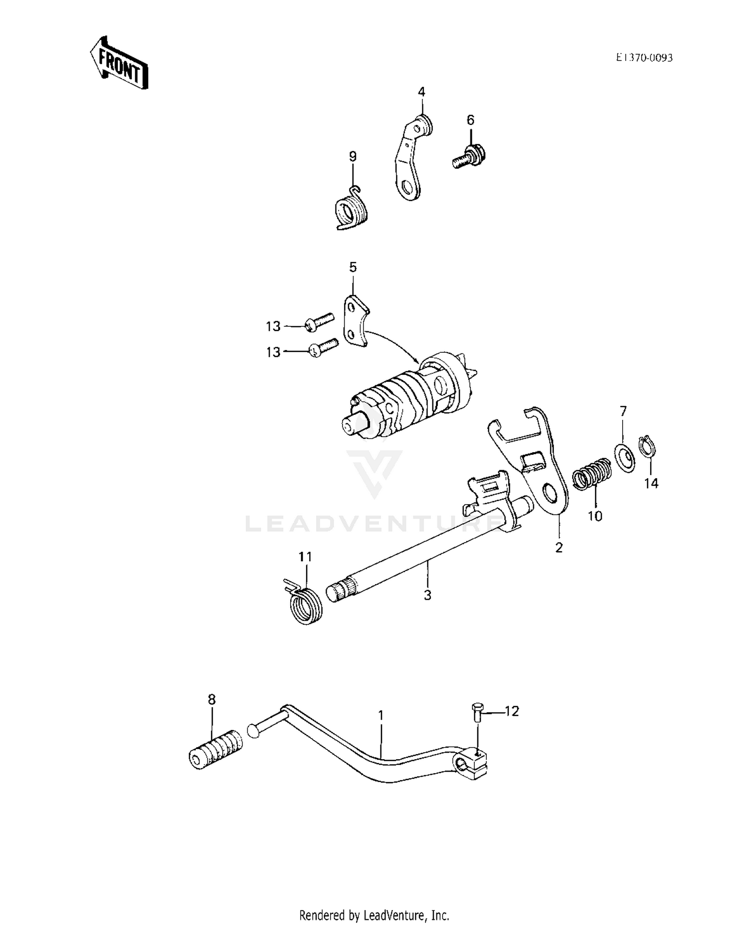 GEAR CHANGE MECHANISM ('83 C1)